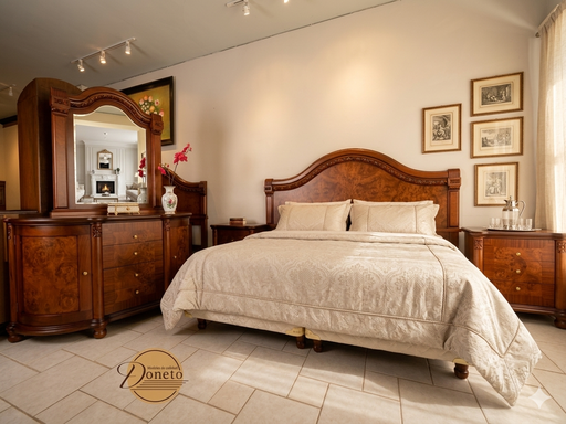 Recámara Boiserie Con Chapa King Size 5 pzs